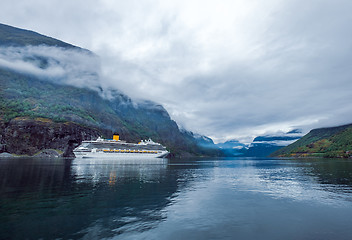 Image showing Cruise Liners On Hardanger fjorden