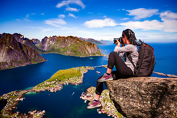 Image showing Nature photographer Norway Lofoten archipelago.