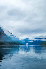 Image showing Cruise Liners On Hardanger fjorden