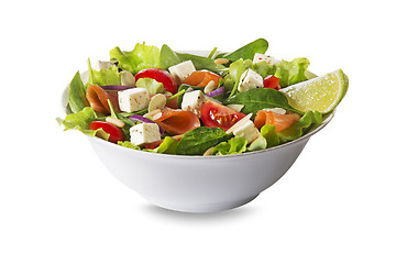 Image showing Salmon salad