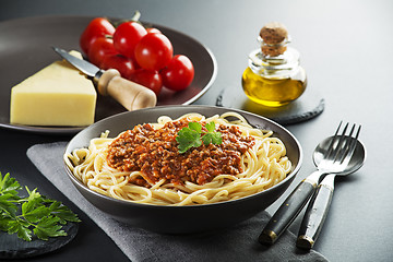 Image showing Spaghetti bolognese