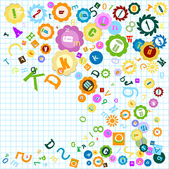 Image showing colorful alphabet