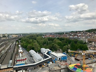 Image showing Construction site at Stuttgart main station for the Stuttgart21 railway project