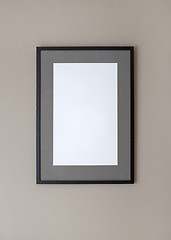 Image showing Black frame on wall