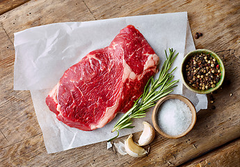 Image showing fresh raw beef steak