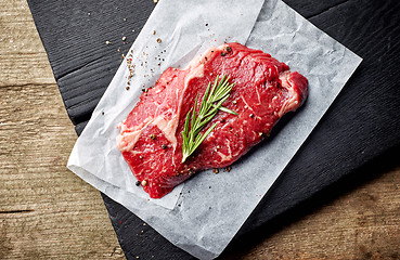 Image showing fresh raw beef steak