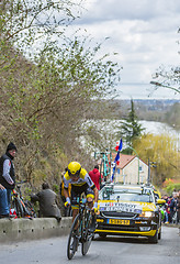 Image showing The Cyclist George Bennett - Paris-Nice 2016 