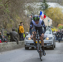 Image showing The Cyclist Tyler Farrar - Paris-Nice 2016 