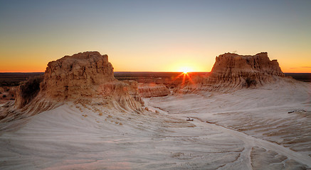 Image showing Sunset at Mungo