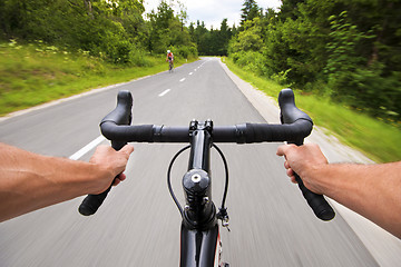 Image showing Road cycling 