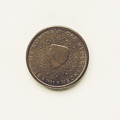 Image showing Vintage Dutch 2 cent coin