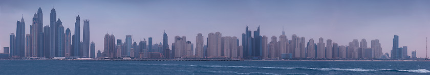 Image showing Panorama Dubai city UAE