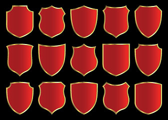 Image showing shield design set