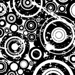 Image showing grunge circles background