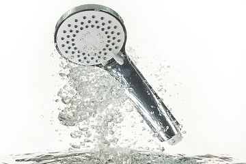 Image showing Water Mixer In The Water
