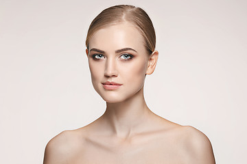 Image showing Beautiful Girl face. Perfect skin