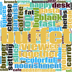 Image showing Buffet word cloud