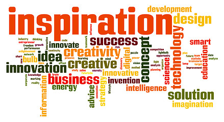 Image showing Inspiration word cloud