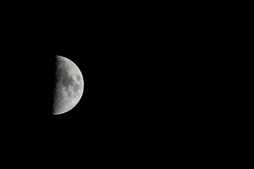 Image showing Moon Waxing Landscape with Copy Space