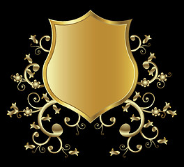 Image showing golden shield