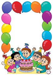 Image showing Kids party topic frame 1