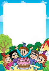 Image showing Kids party topic frame 2