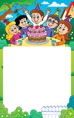 Image showing Kids party topic frame 3