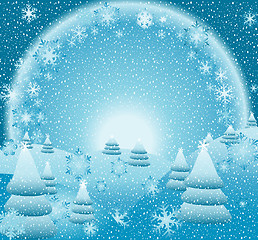 Image showing fantasy christmas landscape