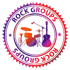 Image showing Rock Groups Indicates Sound Track And Audio