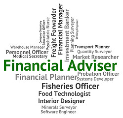 Image showing Financial Adviser Shows Aide Commerce And Tutor