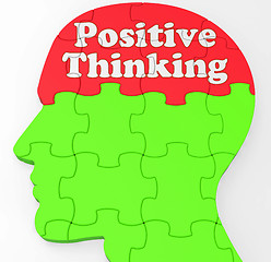 Image showing Positive Thinking Mind Shows Optimism Or Belief