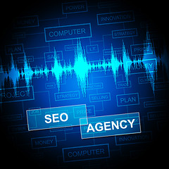 Image showing Seo Agency Shows Search Engine And Agent