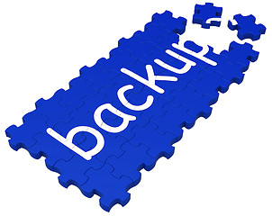 Image showing Backup Puzzle Showing Safe Files