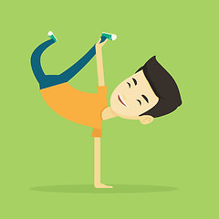 Image showing Young man breakdancing vector illustration.