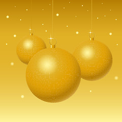 Image showing golden globes