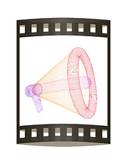 Image showing Speaking megaphone concept, public relation, advertising and pro