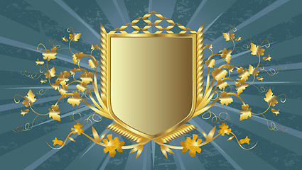 Image showing golden shield