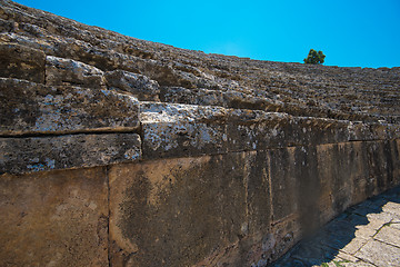 Image showing Roman amphitheatre in the ruins of Hierapolis