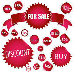 Image showing sale stickers