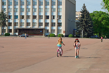 Image showing Central Square in Khmelnytsky, Ukraine 
