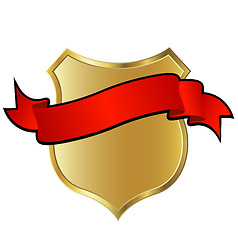 Image showing golden shield