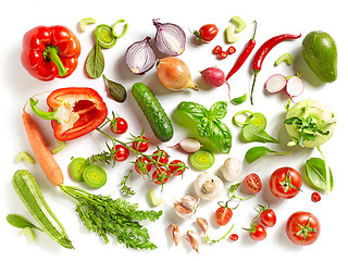 Image showing various fresh vegetables