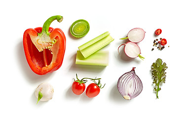 Image showing various fresh vegetables