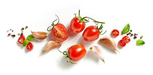 Image showing tomatoes and spices