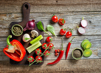 Image showing various fresh vegetables