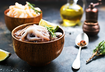 Image showing raw octopus