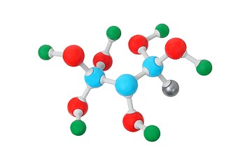 Image showing Molecule on white