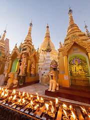 Image showing The Shwedagon Pagoda in Yangon, Myanmar