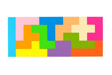 Image showing Pentomino puzzle on white