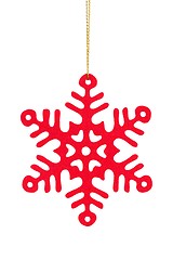 Image showing Christmas snowflake on white